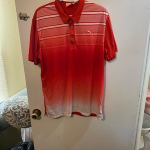 Men’s Puma Dri-Fit golf polo.